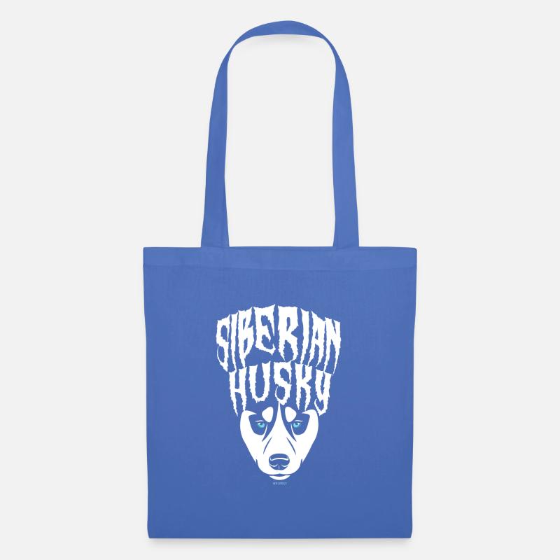 Sibirischer Husky - Stoffbeutel - Hellblau