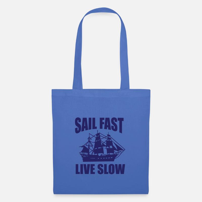 Sail fast Live slow - Stoffbeutel - Hellblau
