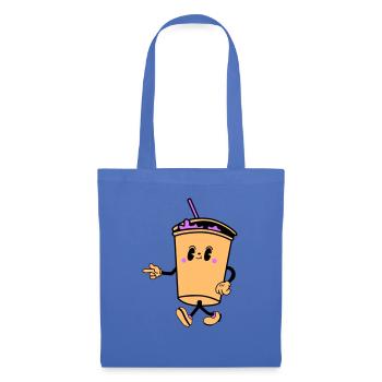 Boisson Dessin Animé - Sac en tissu - bleu pâle - Devant