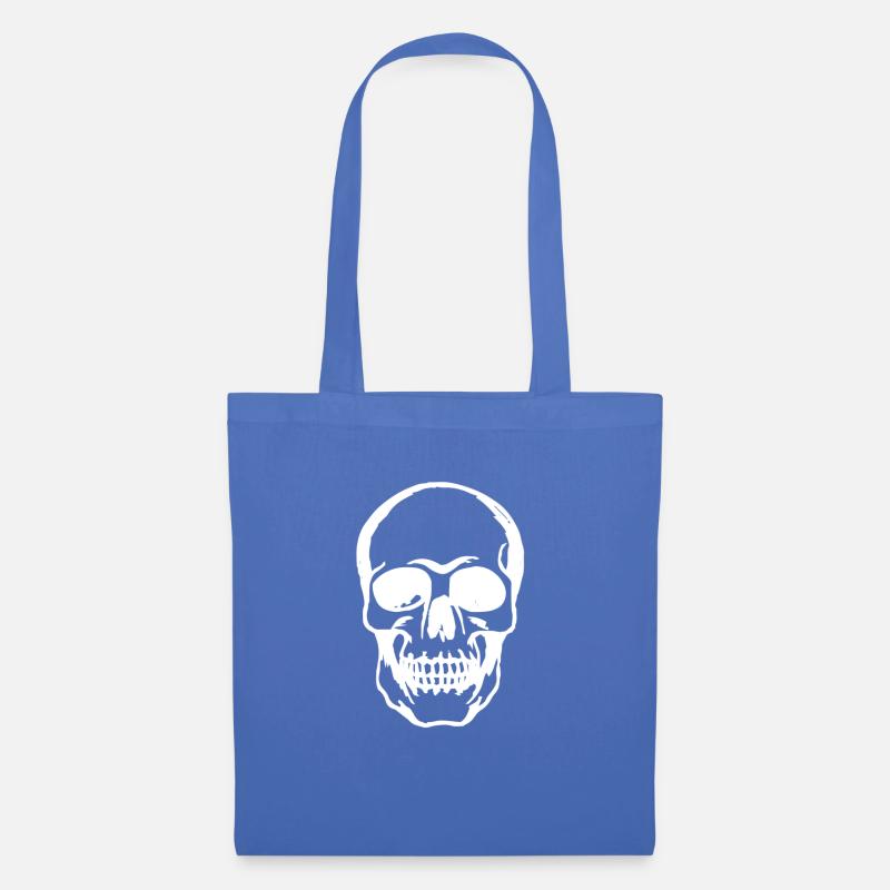skull - Stoffbeutel - Hellblau