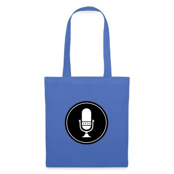 Podcast Mikrofon Symbol - Stoffbeutel - Hellblau - Vorne
