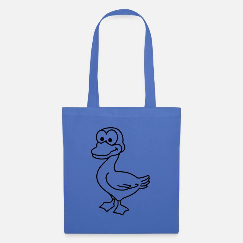 Ente Comic Tier - Stoffbeutel - Hellblau