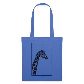 Giraffe Skizze - Stoffbeutel - Hellblau - Vorne