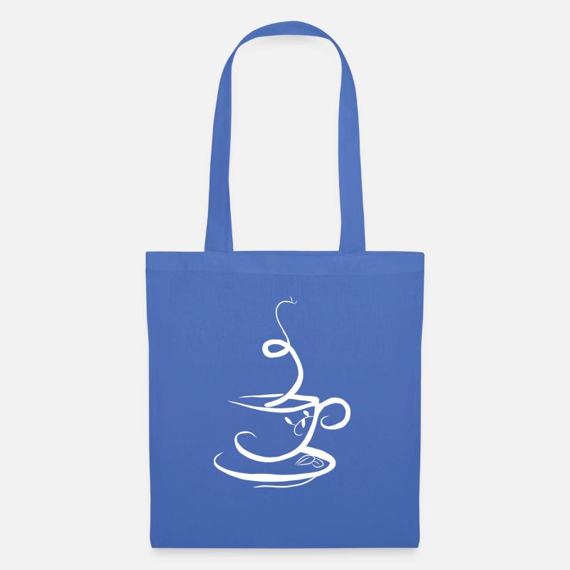 Kaffee Kaffeebohne Coffee Tasse Geschenk Koffein - Stoffbeutel - Hellblau