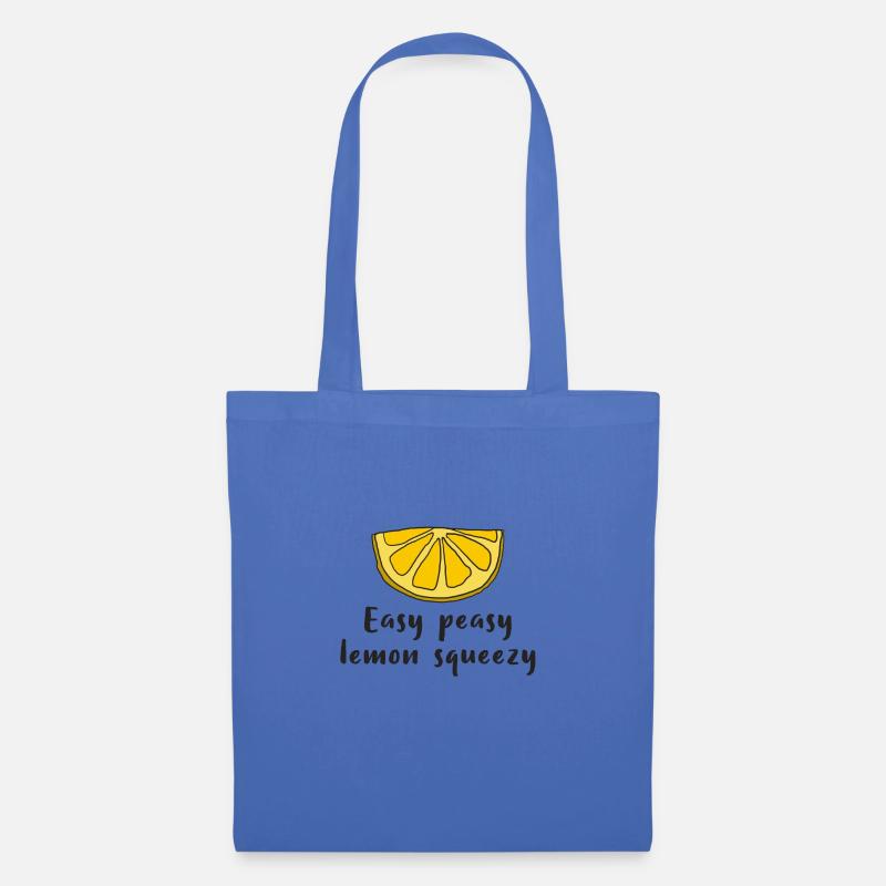Lemon Lemon Easy peasy lemon squeezy - Sac en tissu - bleu pâle
