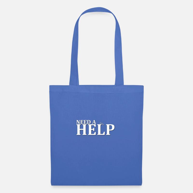Need a little help - Stoffbeutel - Hellblau