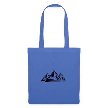 Icône de symbole des montagnes - Sac en tissu - bleu pâle - Devant