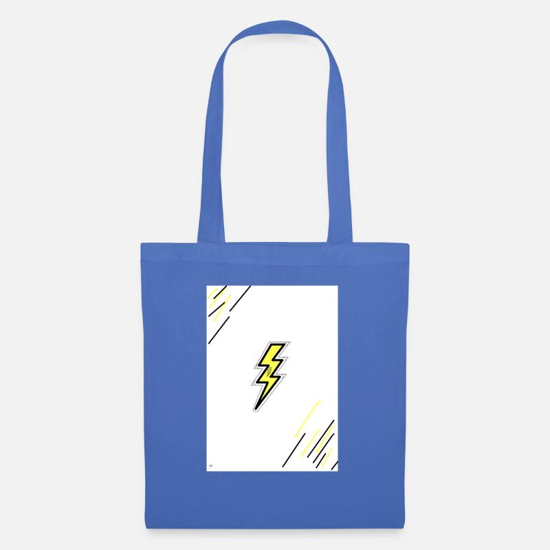 Yellow Lightning - Stoffbeutel - Hellblau