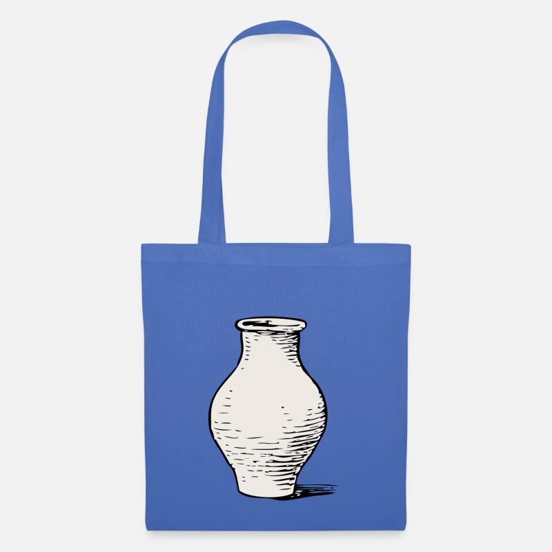 Vase - Stoffbeutel - Hellblau