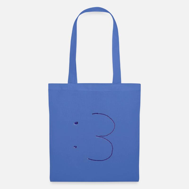 :3 shitty Design 16 - Stoffbeutel - Hellblau