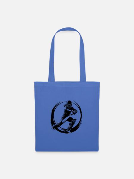 Cricket Silhouette - Stoffbeutel - Hellblau