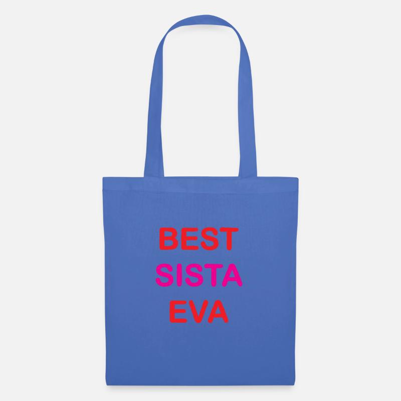 Best Sista Eva Schwester Freunde Freundschaft BF - Stoffbeutel - Hellblau