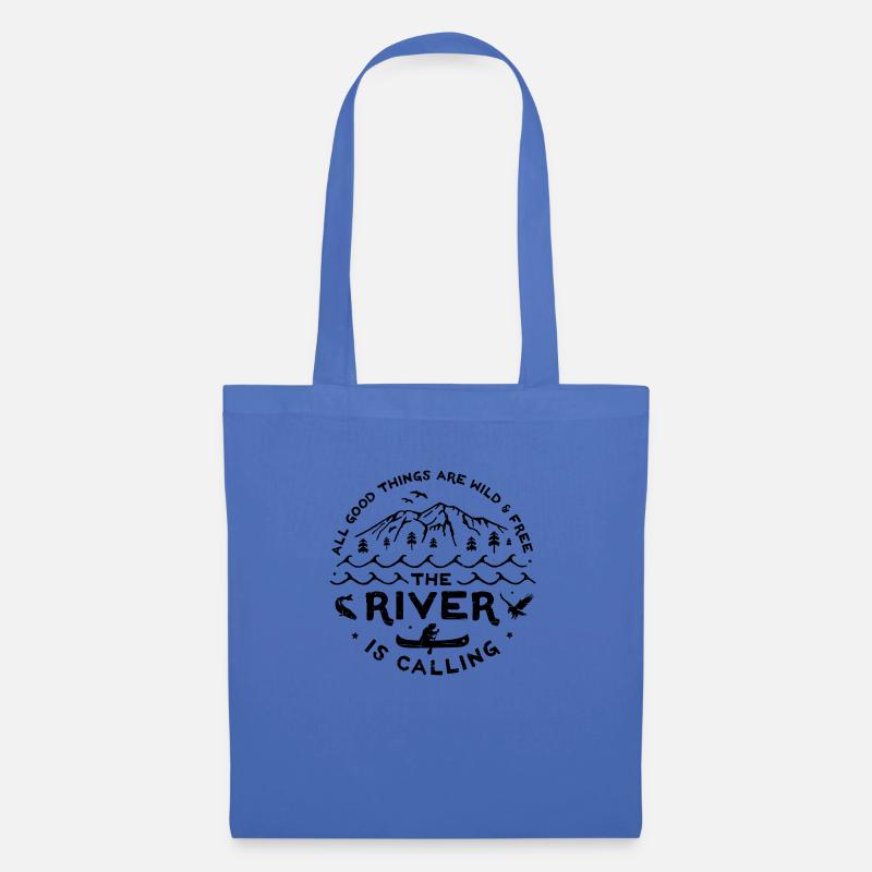 River is Calling s - Stoffbeutel - Hellblau