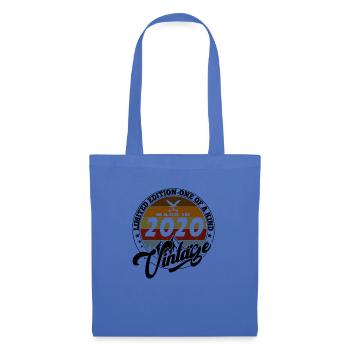Elegant Vintage: 2020 Retro Geschenk 2020 2025 - Stoffbeutel - Hellblau - Vorne