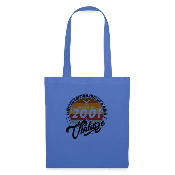 Eleganter Vintage: 2001 Retro Geschenk 2001 2025 - Stoffbeutel - Hellblau - Vorne