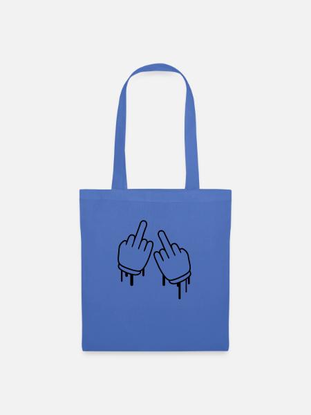 Fuck Off - Stoffbeutel - Hellblau