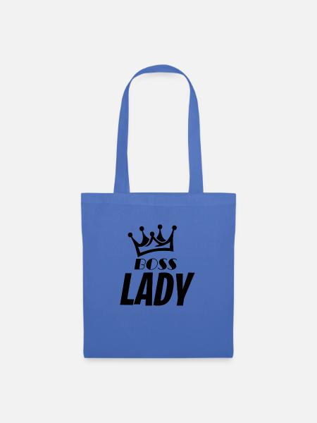 Boss Lady. - Stoffbeutel - Hellblau
