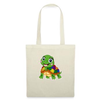 arc-en-ciel tortue lgbt tortue aquatique animal - Sac en tissu - nature - Devant