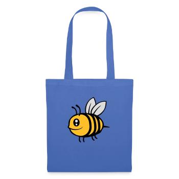 Cute little cartoon bee - Tote Bag - light blue - Front