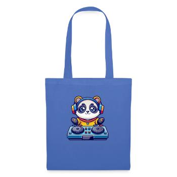 Panda DJ - Stoffbeutel - Hellblau - Vorne