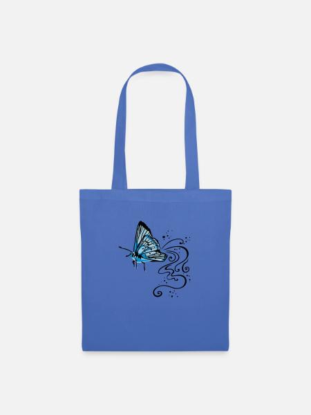 Schmetterling - Stoffbeutel - Hellblau