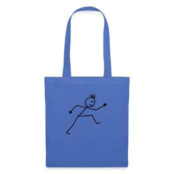 walking_stick_figure_1c - Stoffbeutel - Hellblau - Vorne