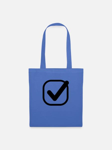 checkmark - Stoffbeutel - Hellblau