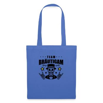 Team Bräutigam Hochzeit Skull - Stoffbeutel - Hellblau - Vorne