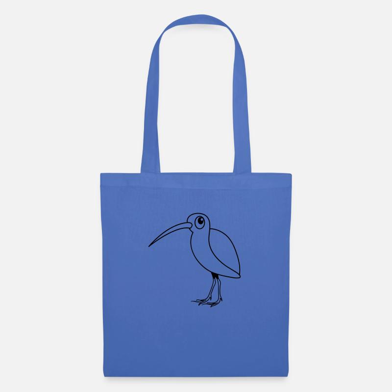 Schnepfe Vogel Tier witzig süss Design - Stoffbeutel - Hellblau