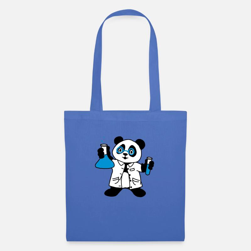 Scientifique Panda - Sac en tissu - bleu pâle