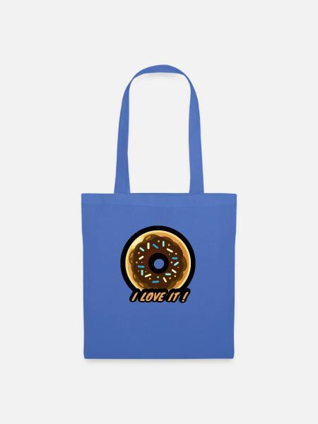 Donut liebe es - Stoffbeutel - Hellblau
