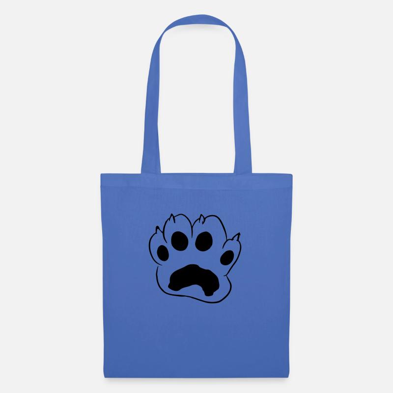 Katzenpfote Pfote Katze Vektor Geschenkidee - Stoffbeutel - Hellblau