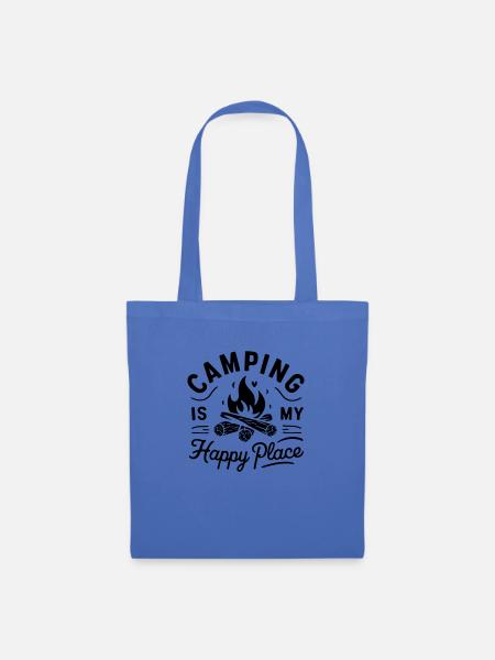 Camping ist mein glücklicher Ort. - Stoffbeutel - Hellblau