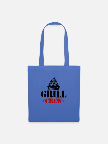 Grill Crew Grillen - Stoffbeutel - Hellblau