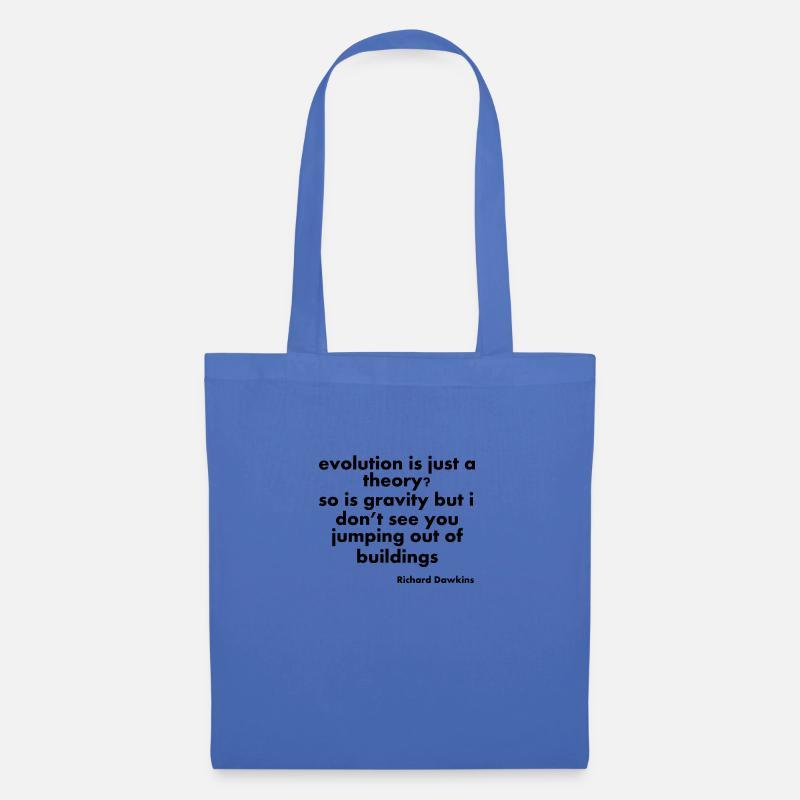 citations d'évolution - Sac en tissu - bleu pâle