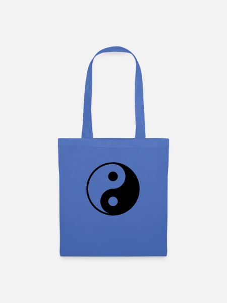 Yin Yang strong , 1,618 5x5, 1f - Stoffbeutel - Hellblau