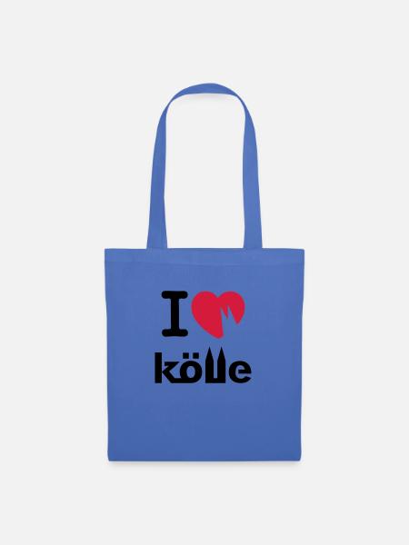 I love Kölle - Stoffbeutel - Hellblau