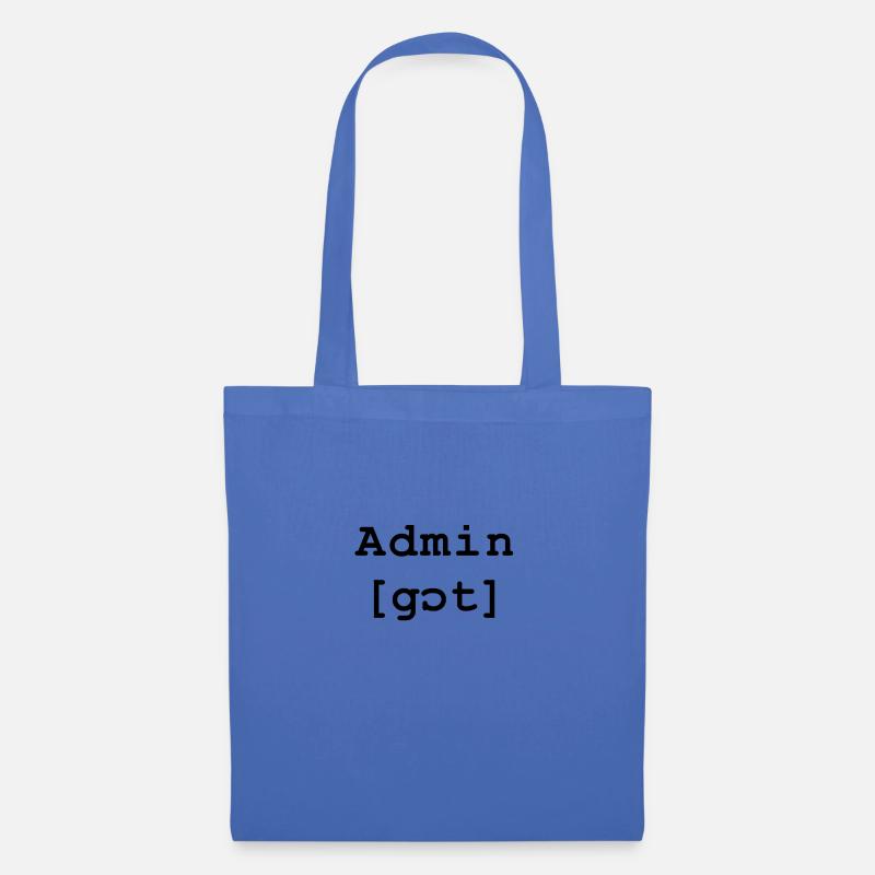 Admin Gott - Stoffbeutel - Hellblau