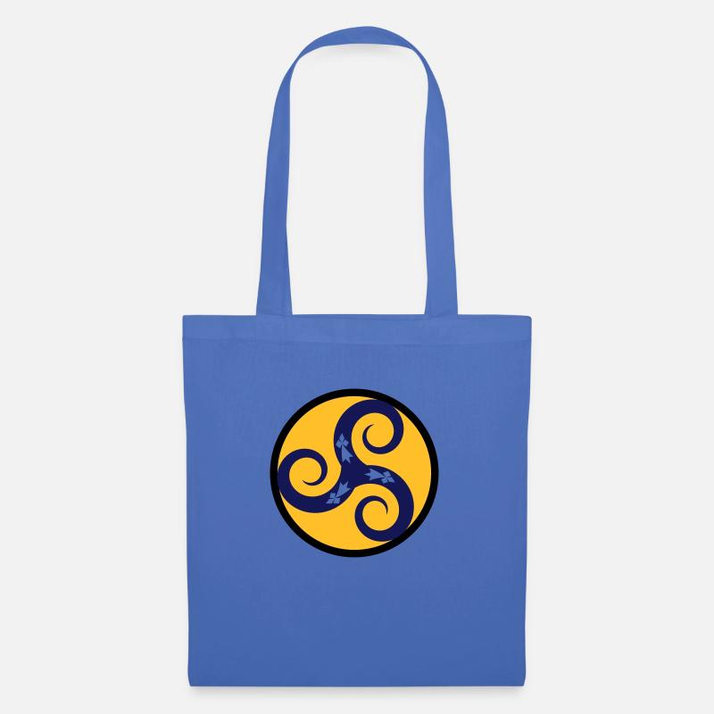 TRISKELL AUX HERMINES - Sac en tissu - bleu pâle