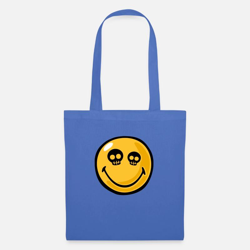 Smiley skull eyes - Stoffbeutel - Hellblau