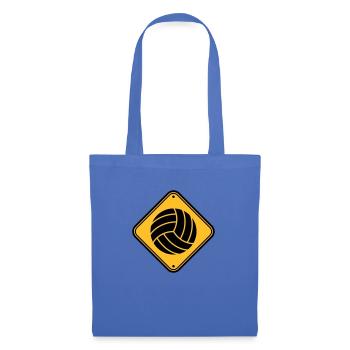 shield warning danger caution danger volleyball ro - Tote Bag - light blue - Front