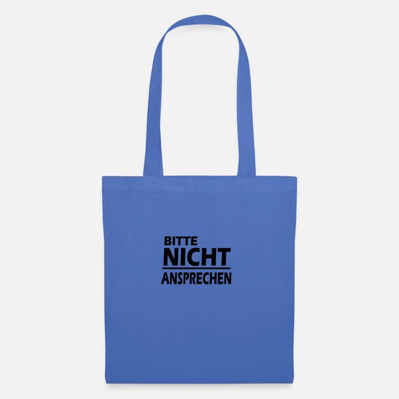 BITTE NICHT ANSPRECHEN T-Shirt - Stoffbeutel - Hellblau