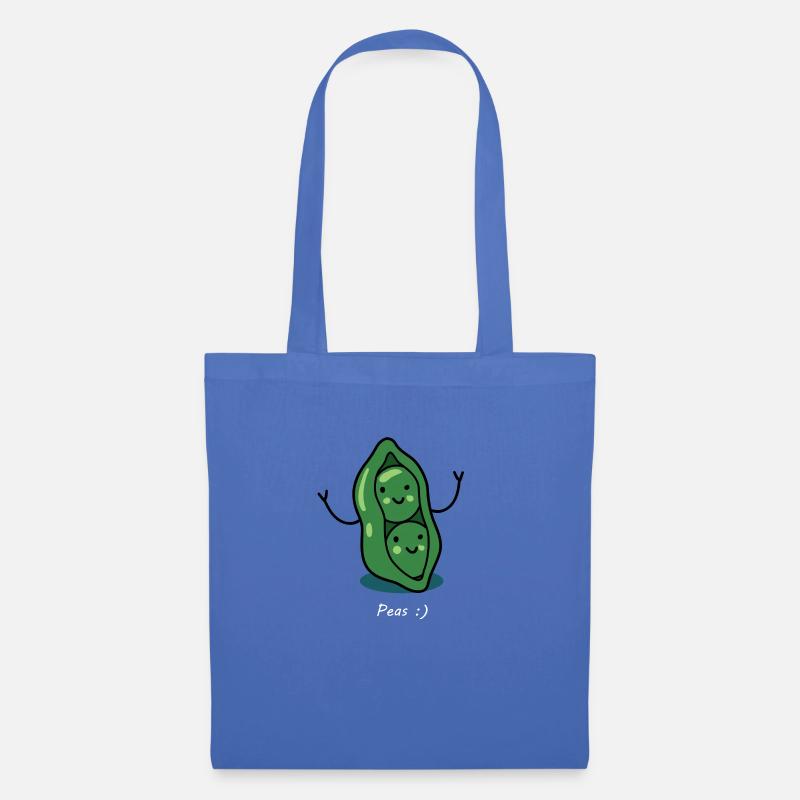 Peace Cool Geschenkidee - Stoffbeutel - Hellblau