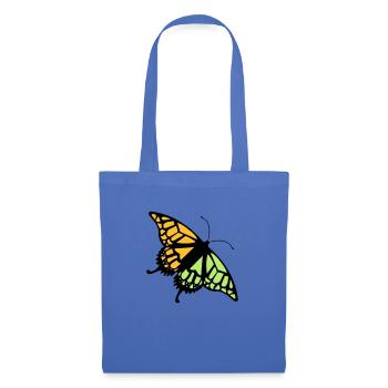 Schmetterling (Farben personalisierbar) - Stoffbeutel - Hellblau - Vorne