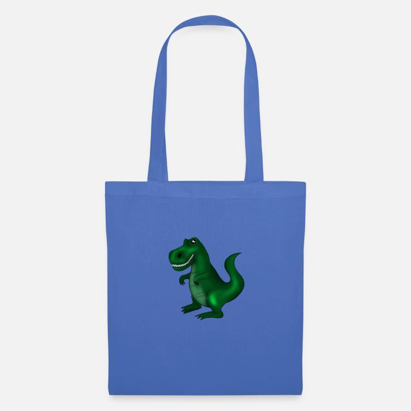 Dinosaurier - Stoffbeutel - Hellblau