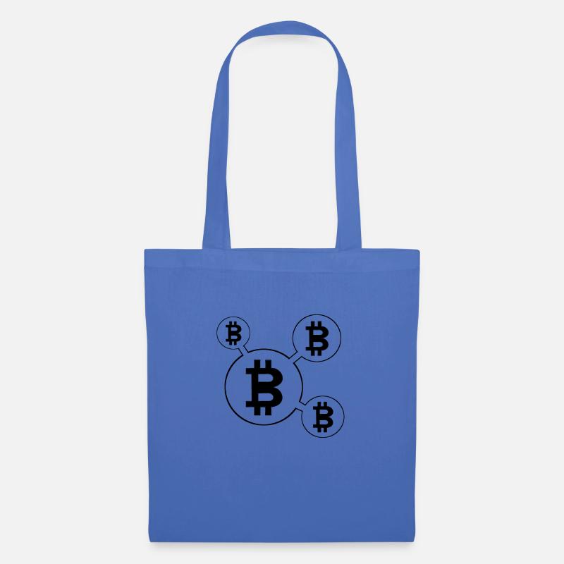 Bitcoin - Stoffbeutel - Hellblau