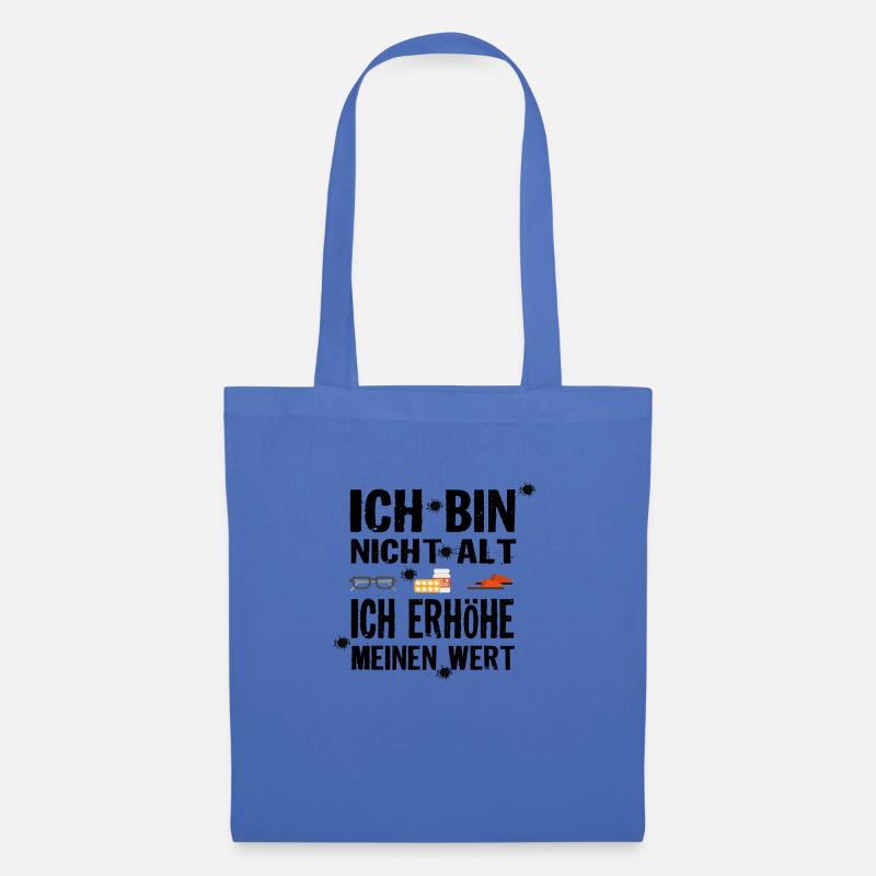 Ich bin nicht alt - Stoffbeutel - Hellblau