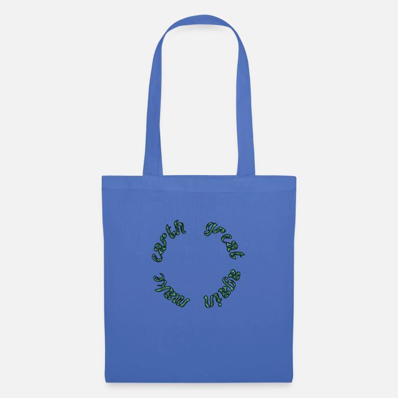 make earth great again/green - Stoffbeutel - Hellblau