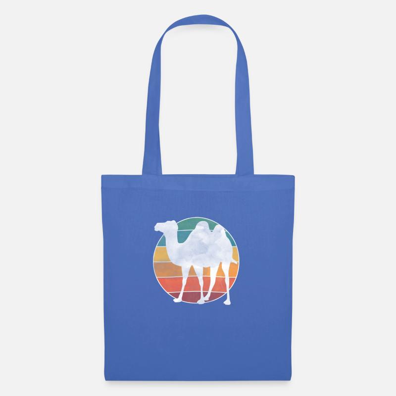 Retroprint Camel - Stoffbeutel - Hellblau