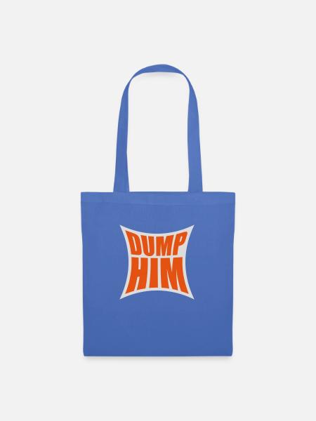 dump him Zitat Logo - Stoffbeutel - Hellblau